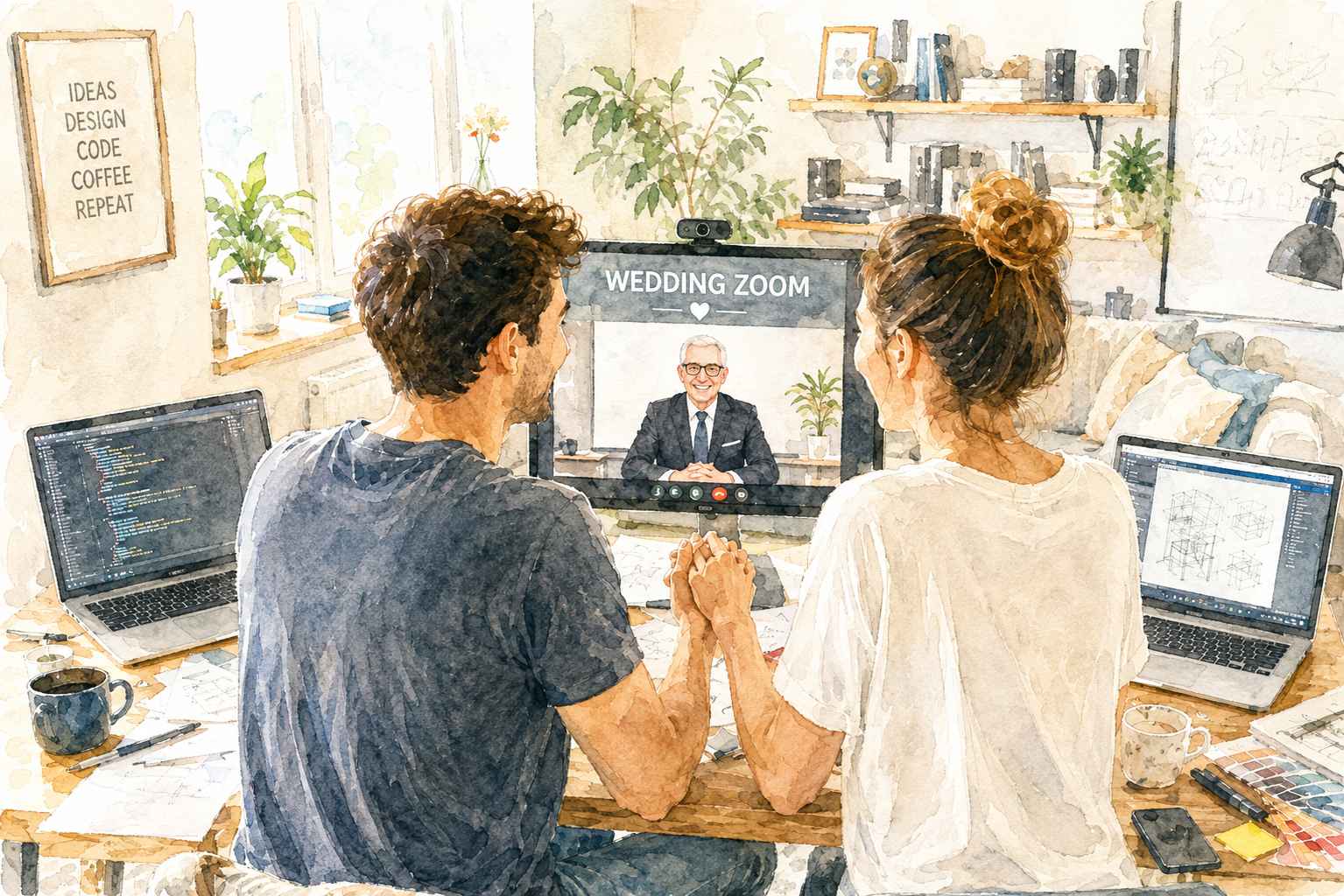 Свадьба в Интернете: как романтика неожиданно встретилась с цифровыми технологиями