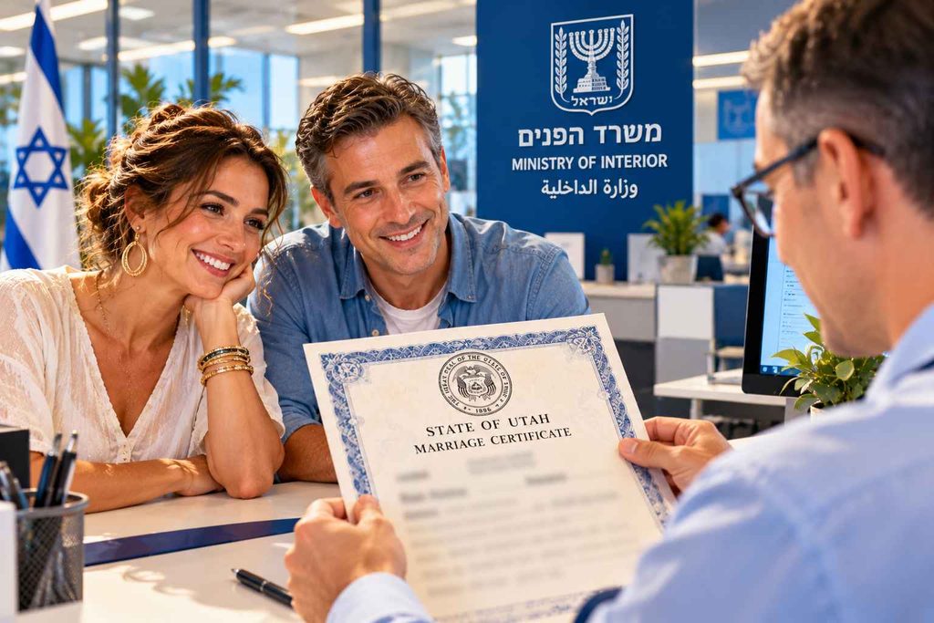 ישראל הכירה בנישואי יוטה