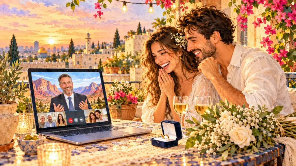 נישואי זום יוטה בלי לצאת מהארץ